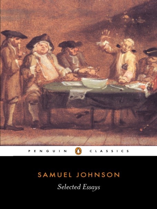 Title details for Selected Essays by Samuel Johnson - Wait list